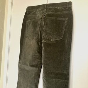 Express (Flying Monkey) High Rise Stretch Corduroy Jeans Size 10, Military Green